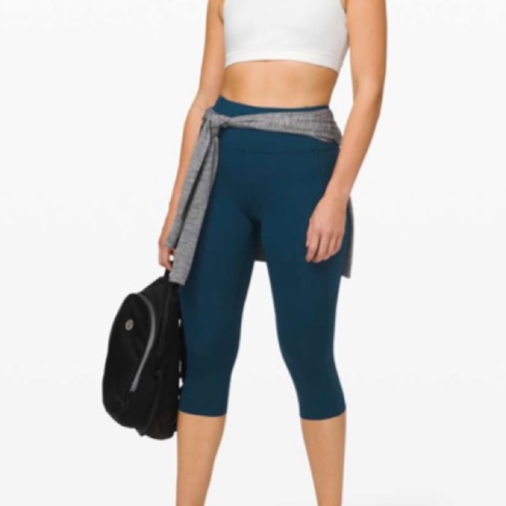 Lululemon fast and free 19” HR crop non reflective